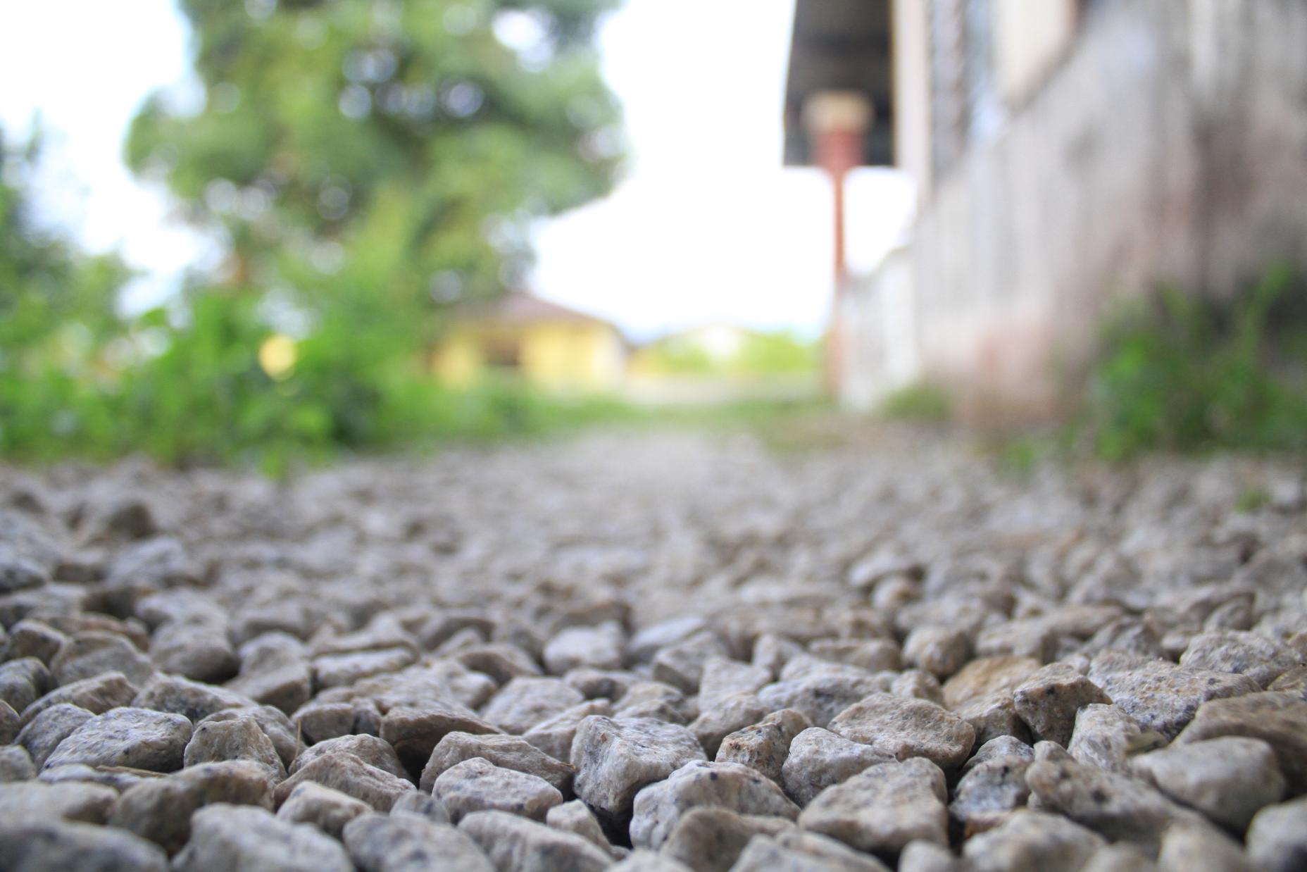 Professional gravel installation project on Soco Road tourism corridor in Maggie Valley North Carolina
