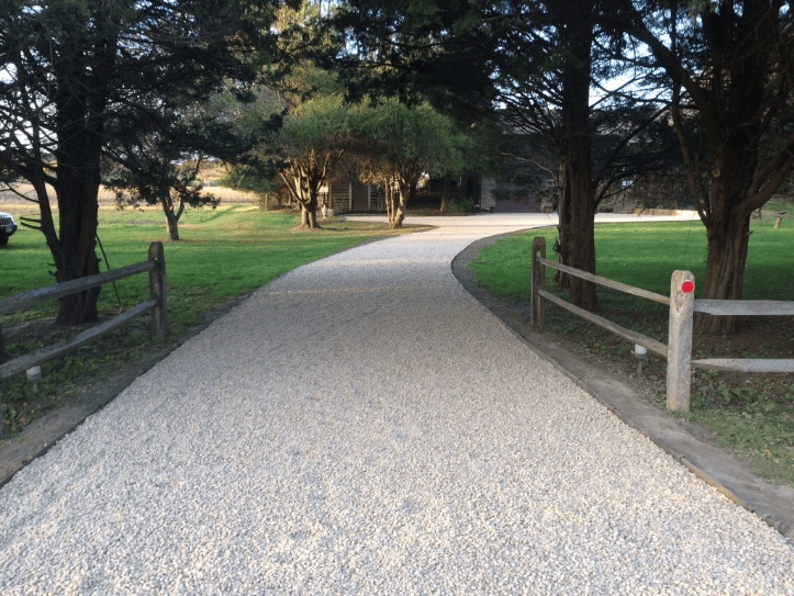 Gravel driveway project in Sylva North Carolina showing professional results
